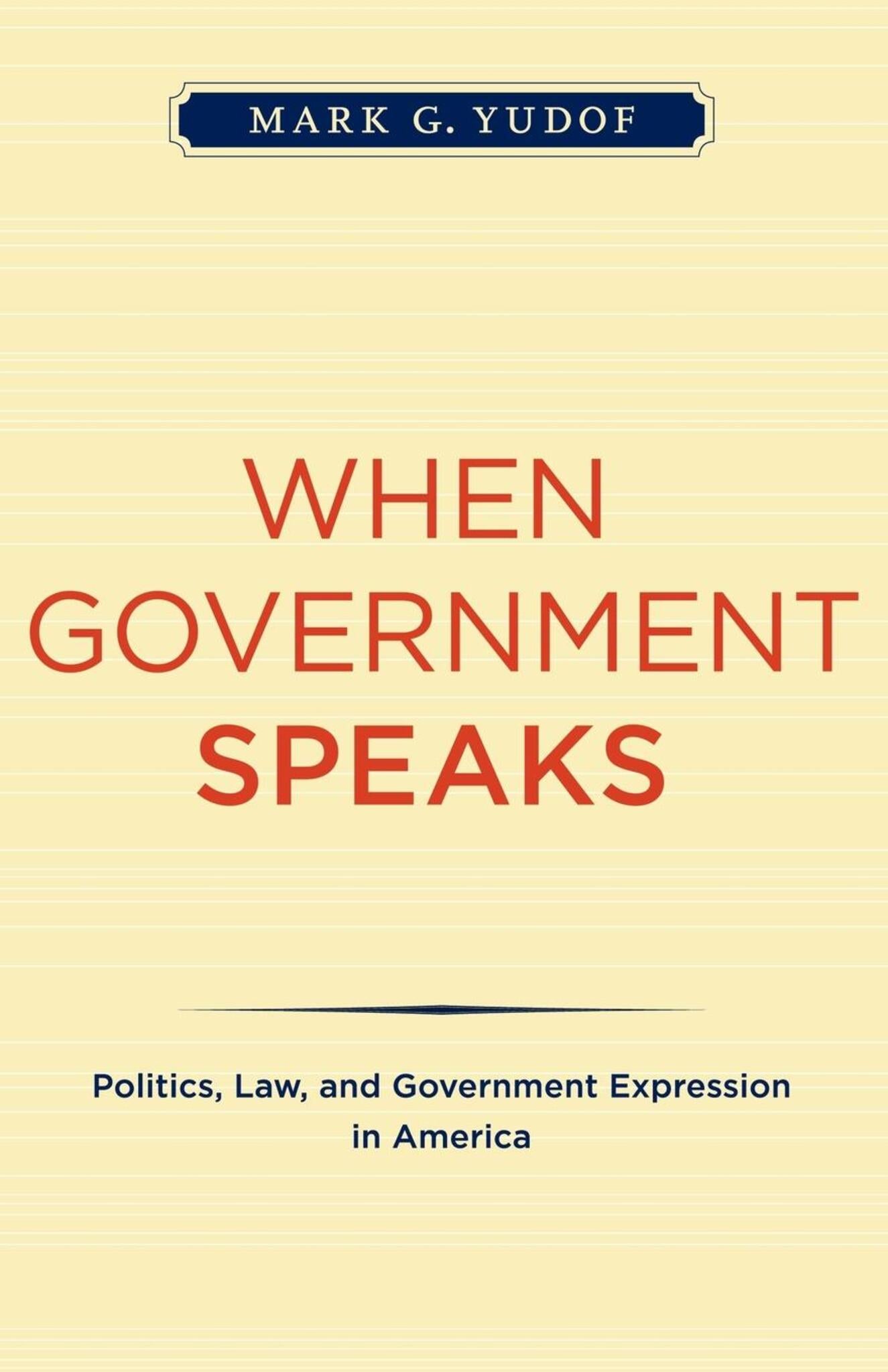 When Government Speaks