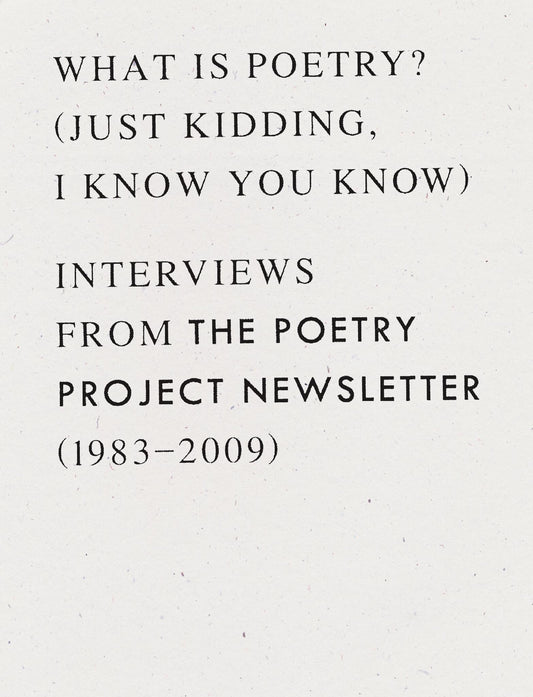 What is Poetry? (Just kidding, I know you know)