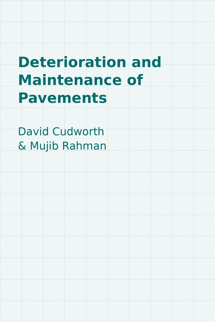 Cover image for Deterioration and Maintenance of Pavements ISBN 9780727765086