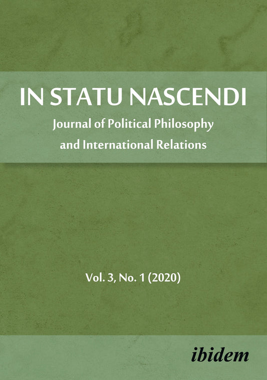 In Statu Nascendi Volume 3, No. 1 (2020)