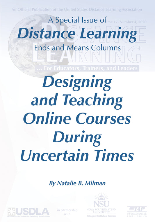 Distance Learning Vol 17 Issue 4