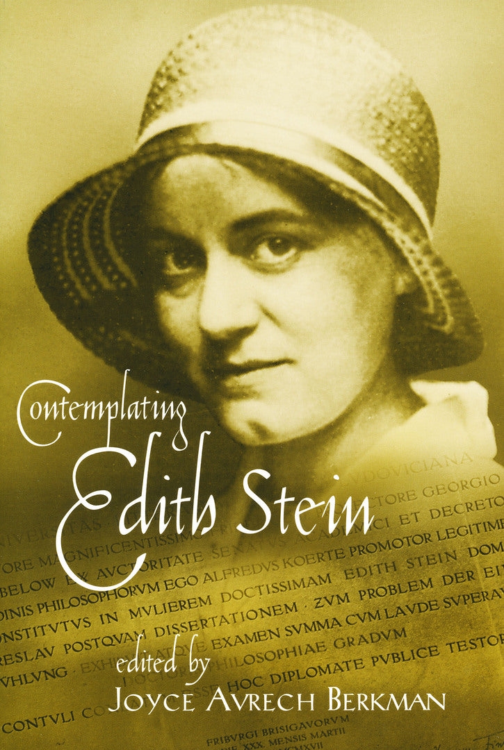 Cover image for Contemplating Edith Stein ISBN 9780268021894