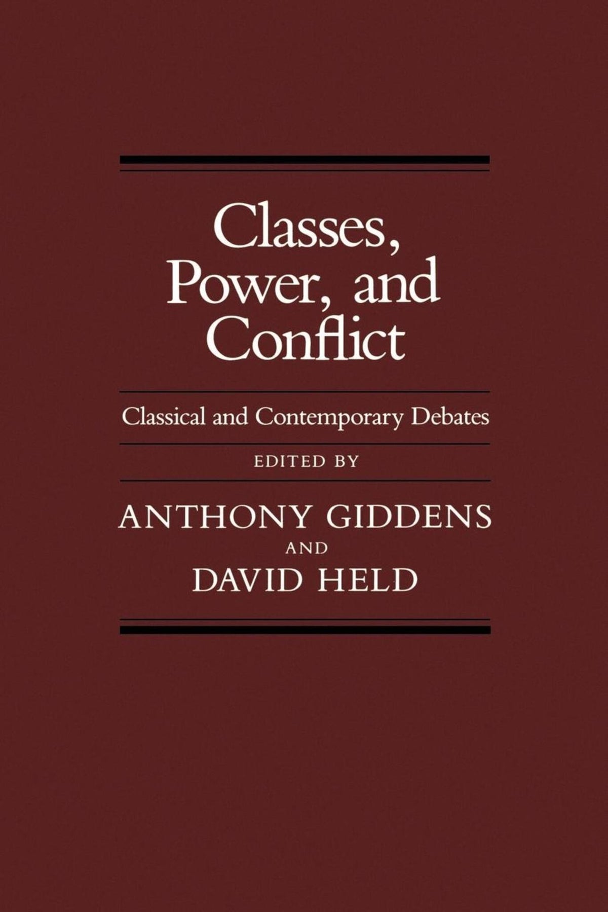 Classes, Power and Conflict