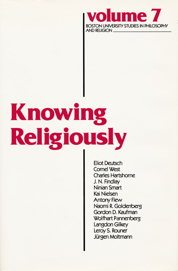 Cover image for Knowing Religiously ISBN 9780268012335