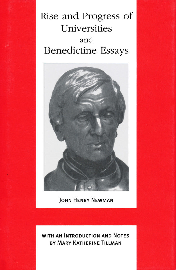 Cover image for Rise and Progress of Universities and Benedictine Essays ISBN 9780268040055