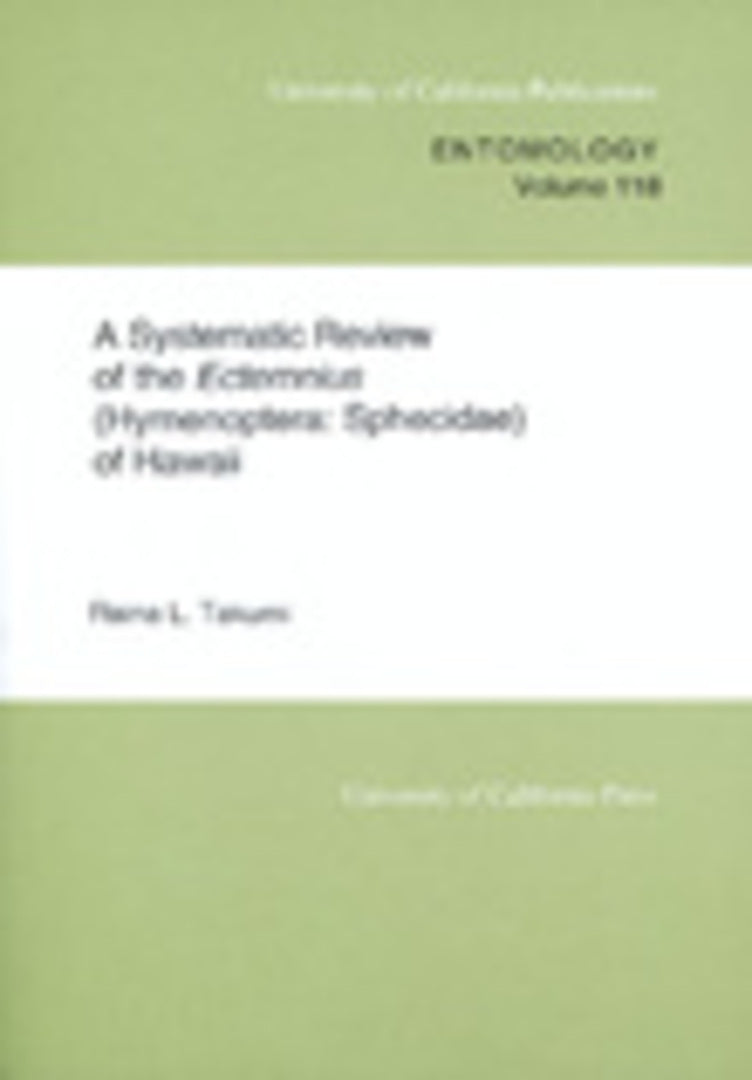 Cover image for A Systematic Review of the Ectemnius (Hymenoptera ISBN 9780520098275