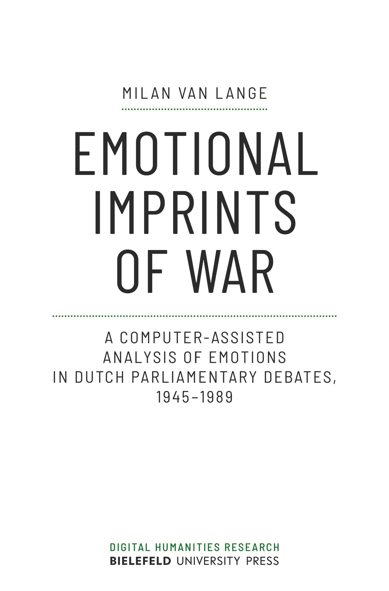 Emotional Imprints of War