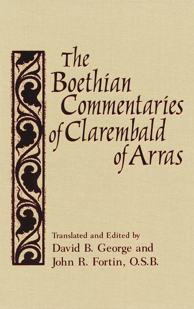 Cover image for Boethian Commentaries of Clarembald of Arras ISBN 9780268021689