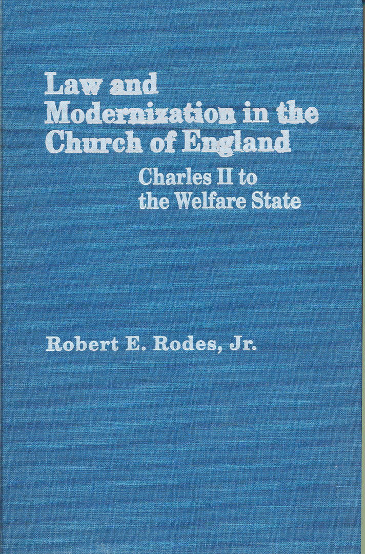Cover image for Law and Modernization in the Church of England ISBN 9780268012939
