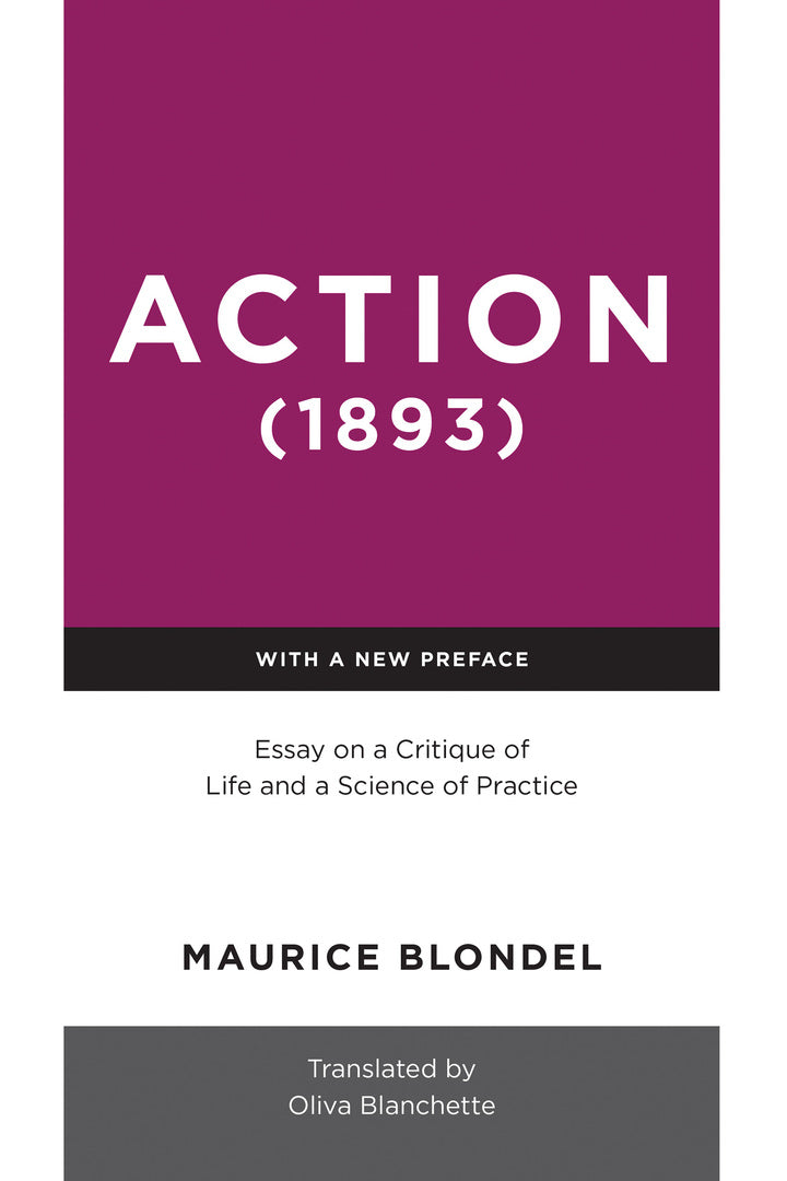 Cover image for Action (1893) ISBN 9780268201524