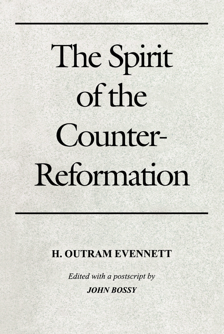 Cover image for The Spirit of the Counter-Reformation ISBN 9780268004255