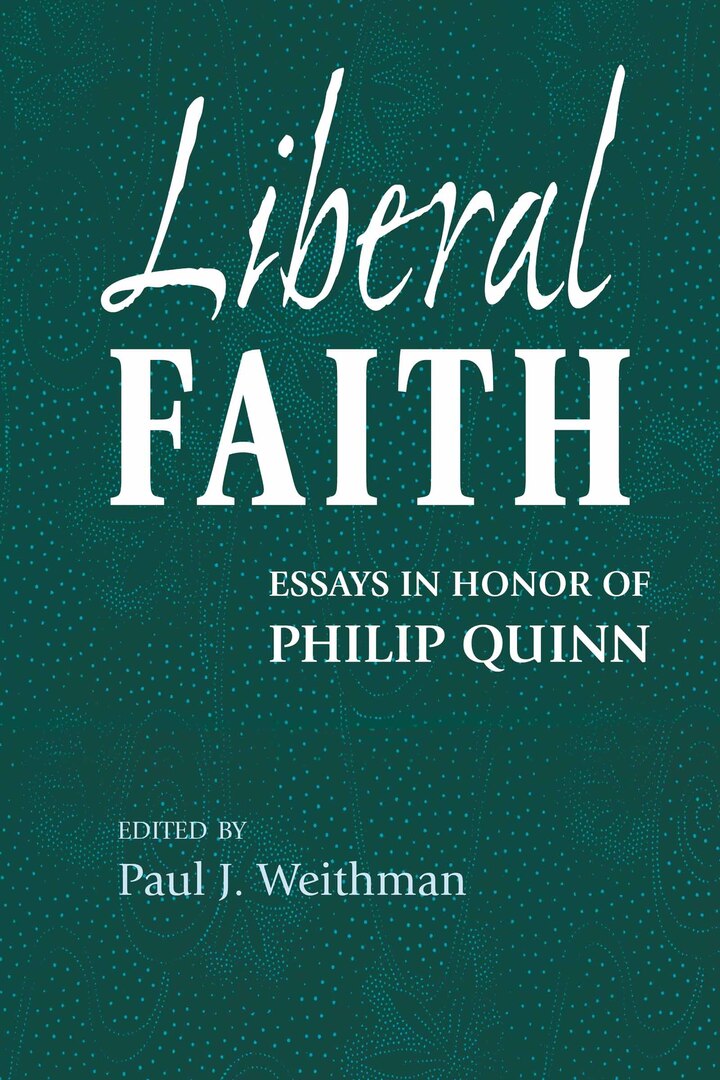 Cover image for Liberal Faith ISBN 9780268044169