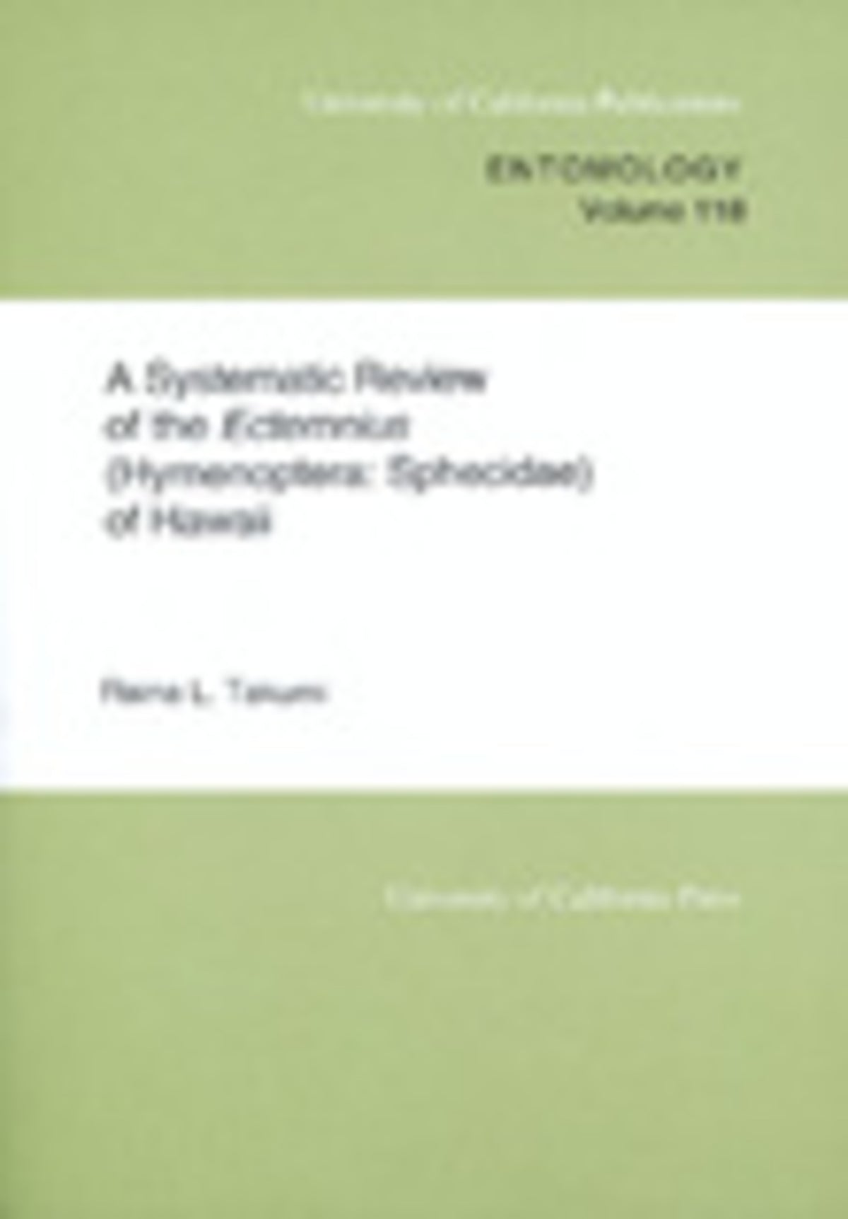 A Systematic Review of the Ectemnius (Hymenoptera