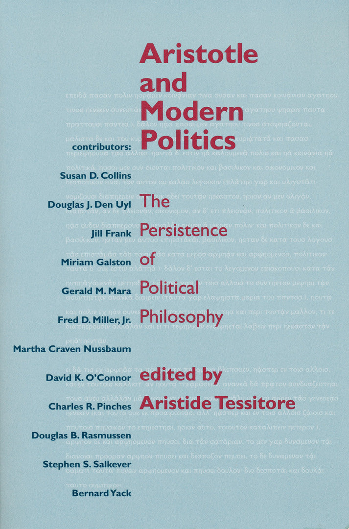 Cover image for Aristotle and Modern Politics ISBN 9780268020149