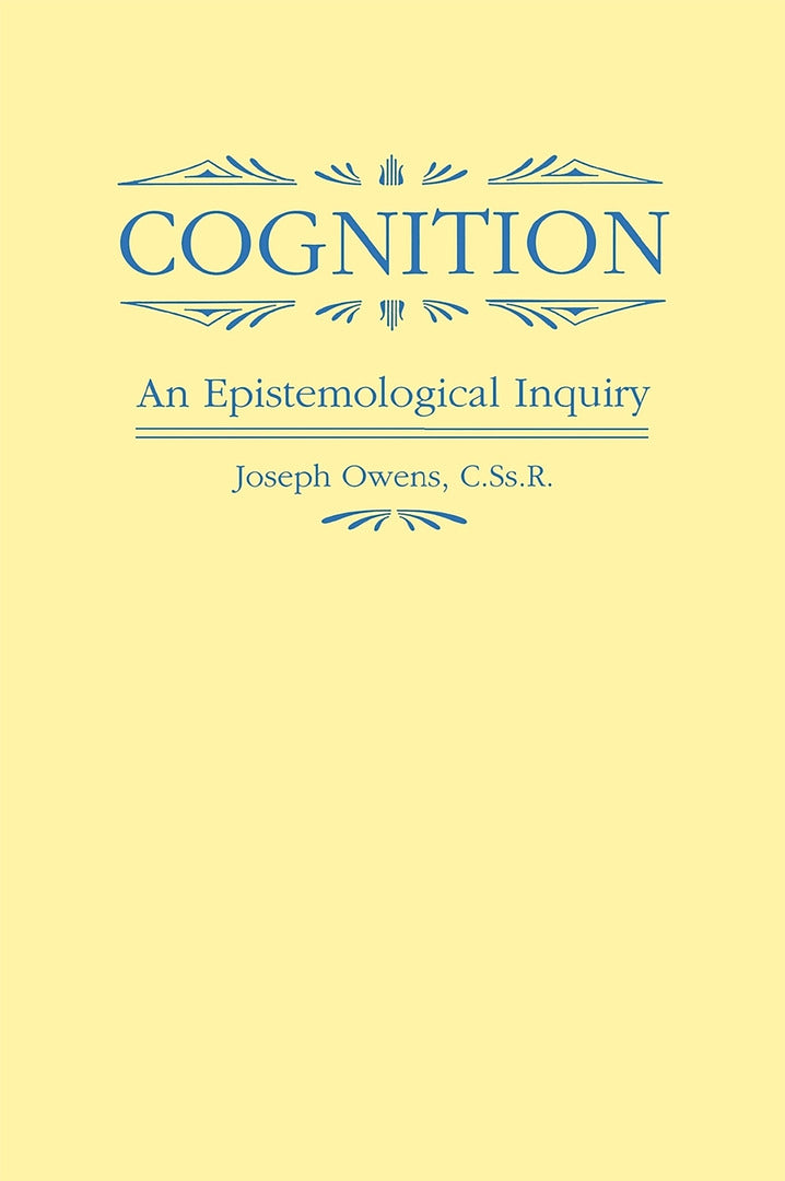 Cover image for Cognition ISBN 9780268007911