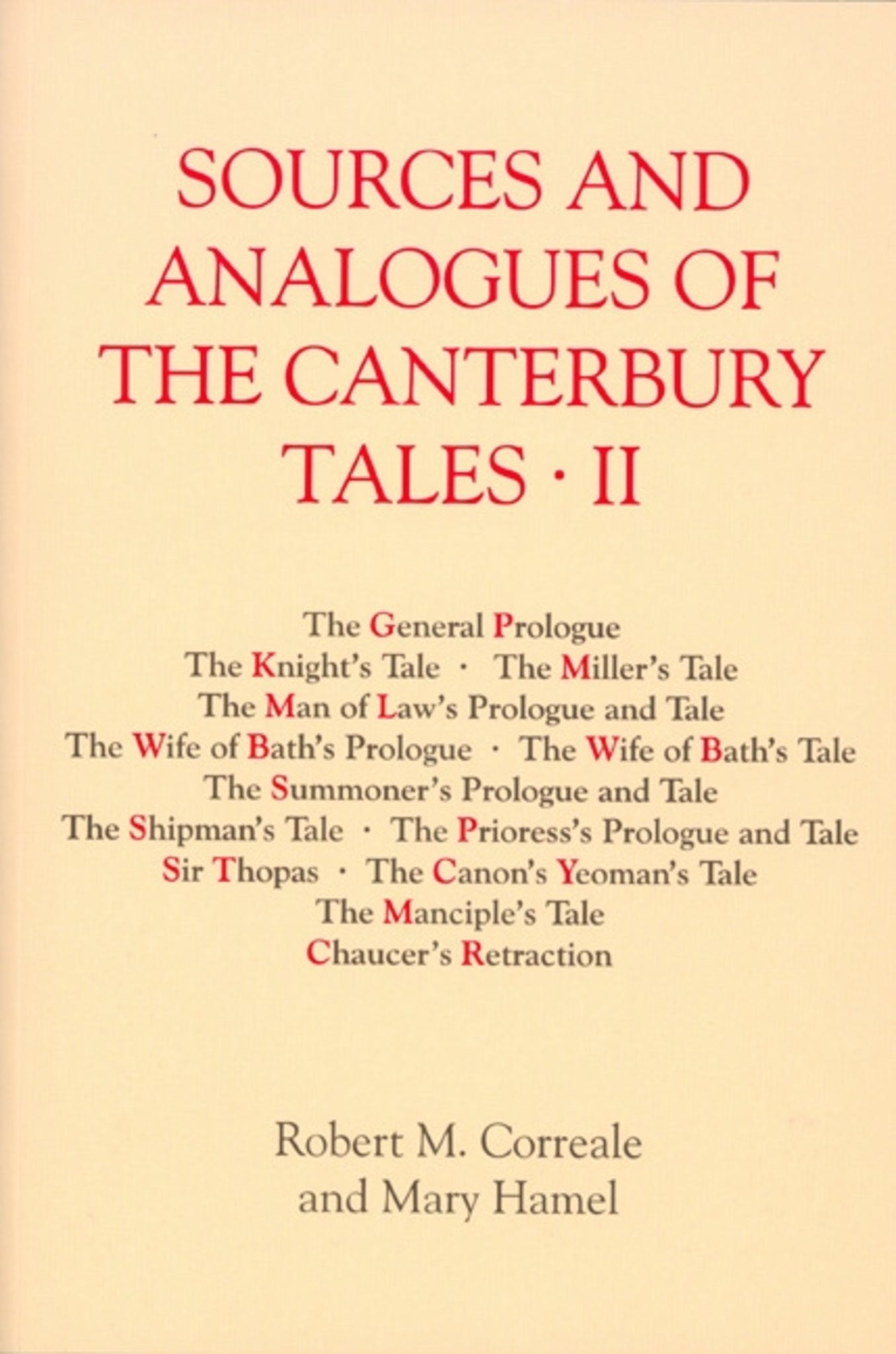 Sources and Analogues of the Canterbury Tales: vol. II [pb]
