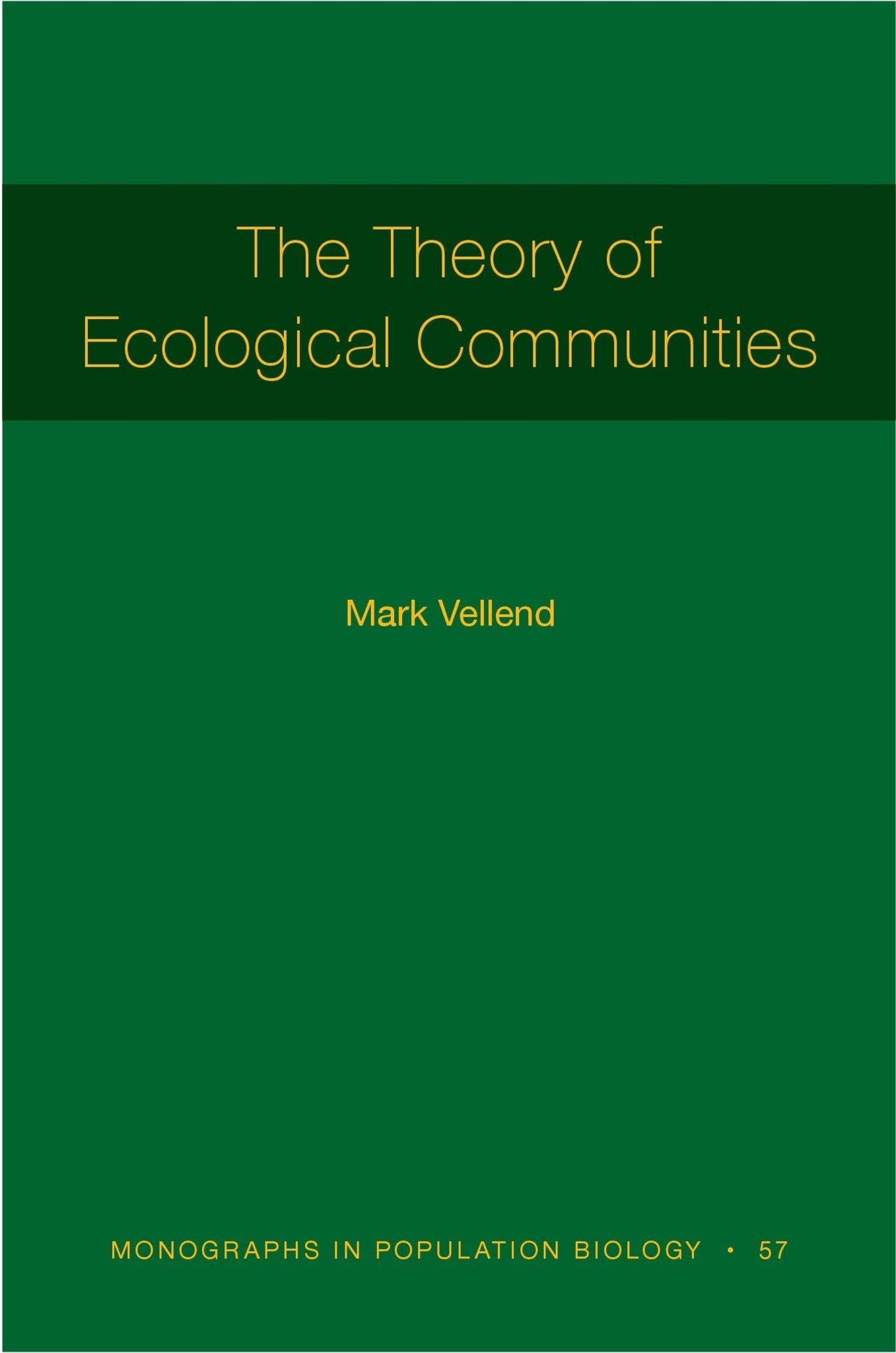 The Theory of Ecological Communities