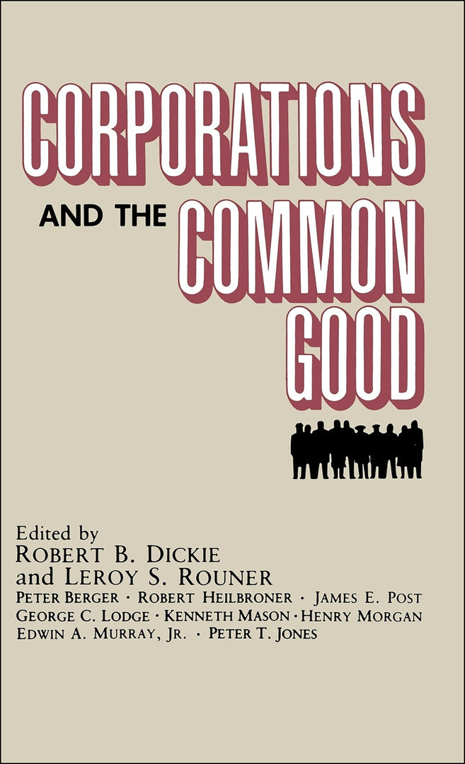 Cover image for Corporations and the Common Good ISBN 9780268007614