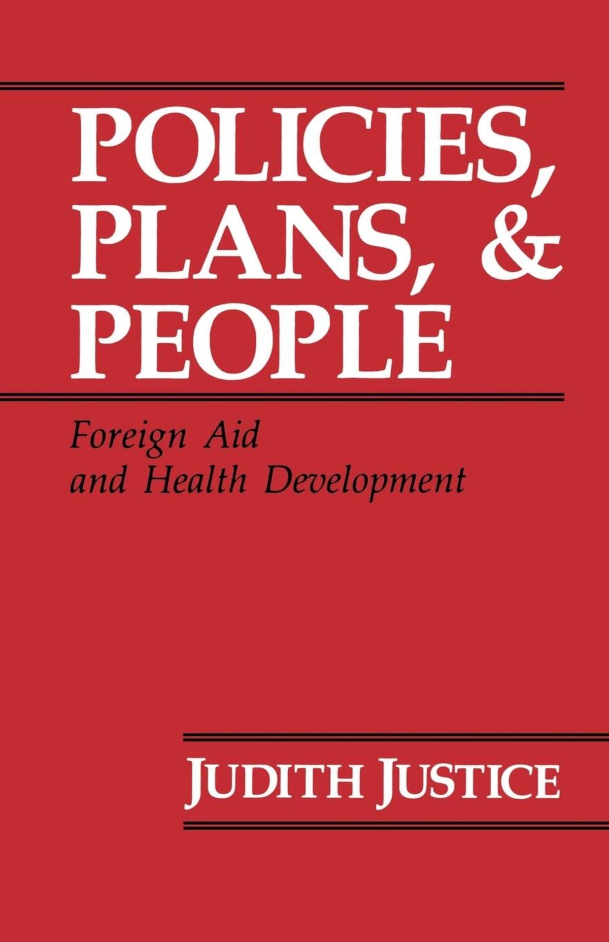 Policies, Plans, and People
