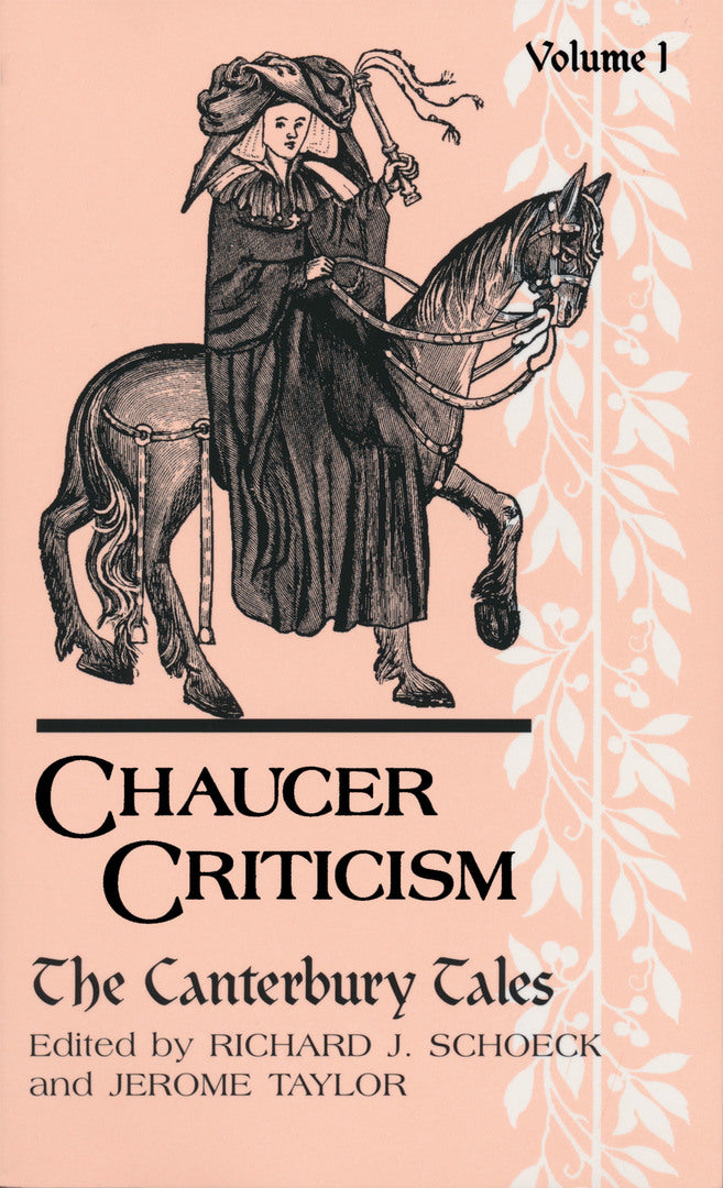 Cover image for Chaucer Criticism, Volume 1 ISBN 9780268000363