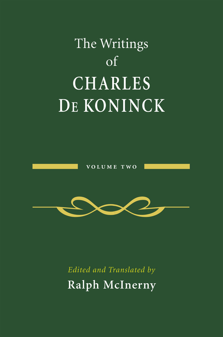 The Writings of Charles De Koninck