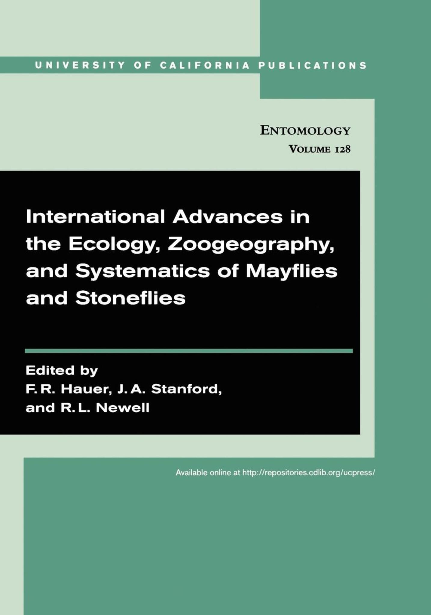 International Advances in the Ecology, Zoogeography, and Systematics of Mayflies and Stoneflies