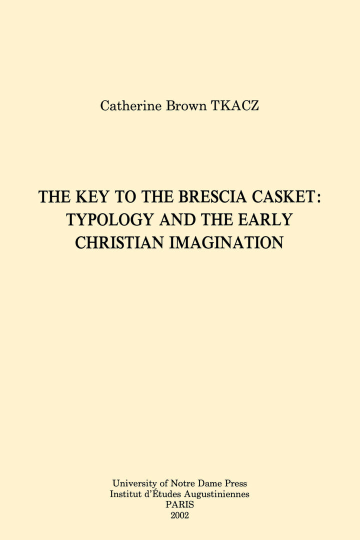 Cover image for The Key to the Brescia Casket ISBN 9780268012311
