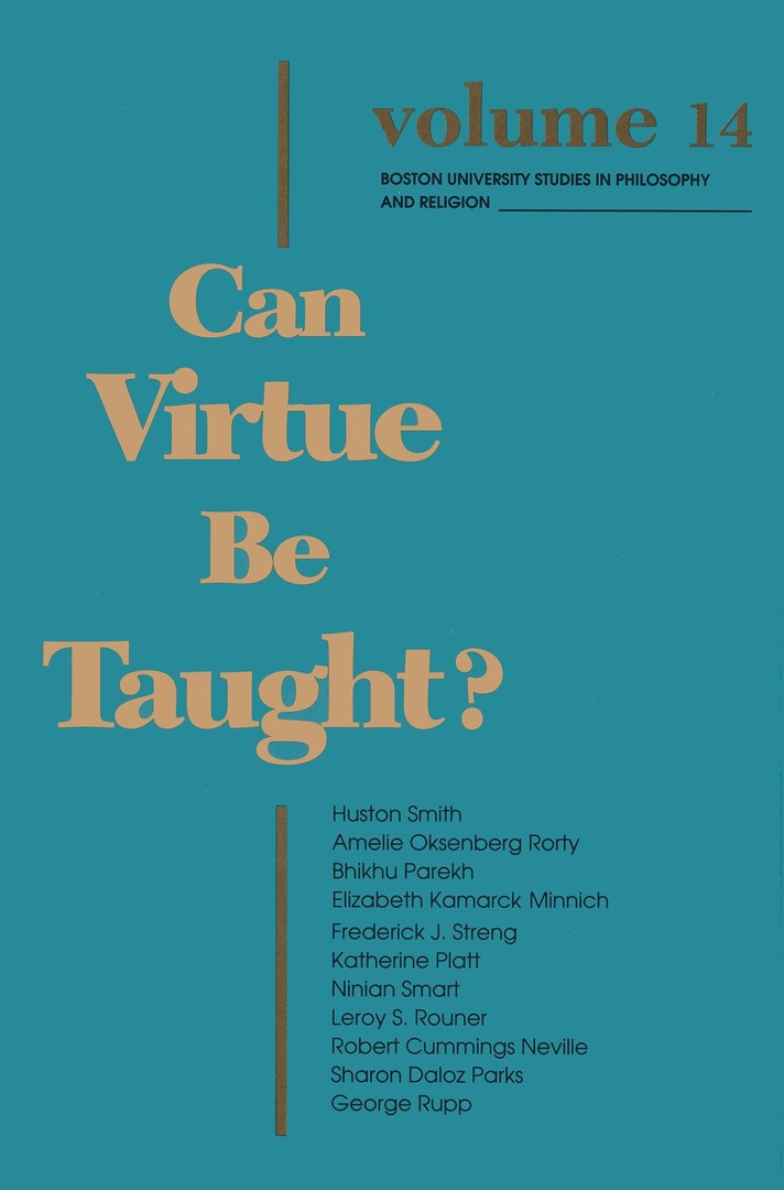 Cover image for Can Virtue Be Taught? ISBN 9780268008079