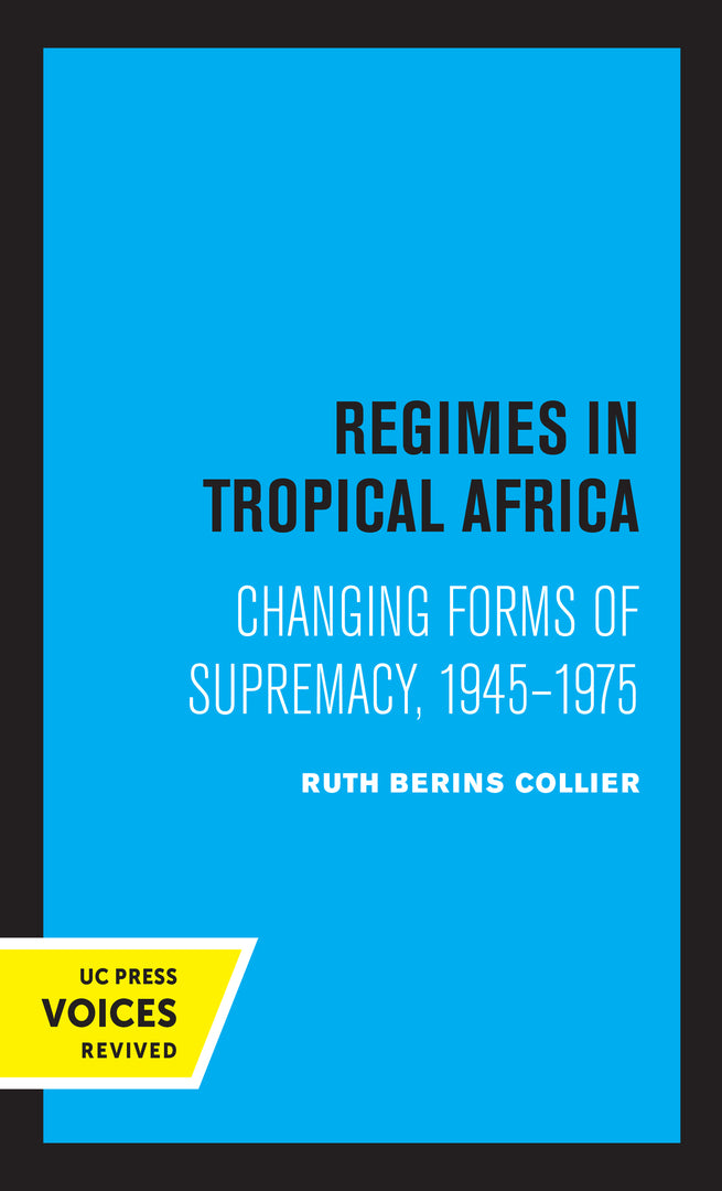 Cover image for Regimes in Tropical Africa ISBN 9780520319134
