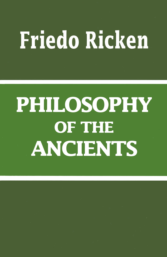 Cover image for Philosophy of the Ancients ISBN 9780268015886