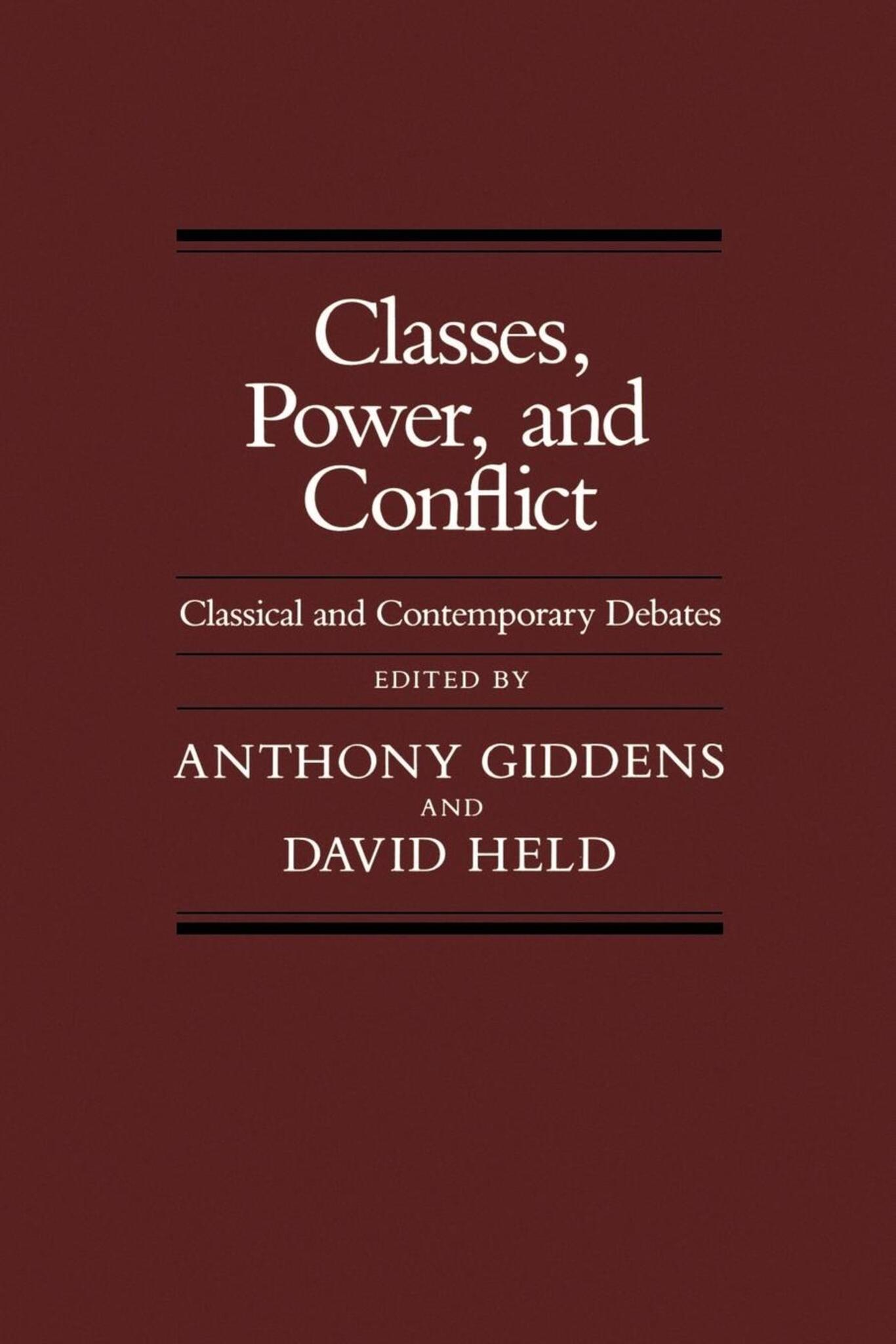 Classes, Power and Conflict