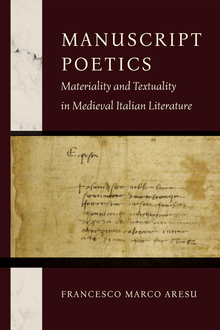 Cover image for Manuscript Poetics ISBN 9780268206499