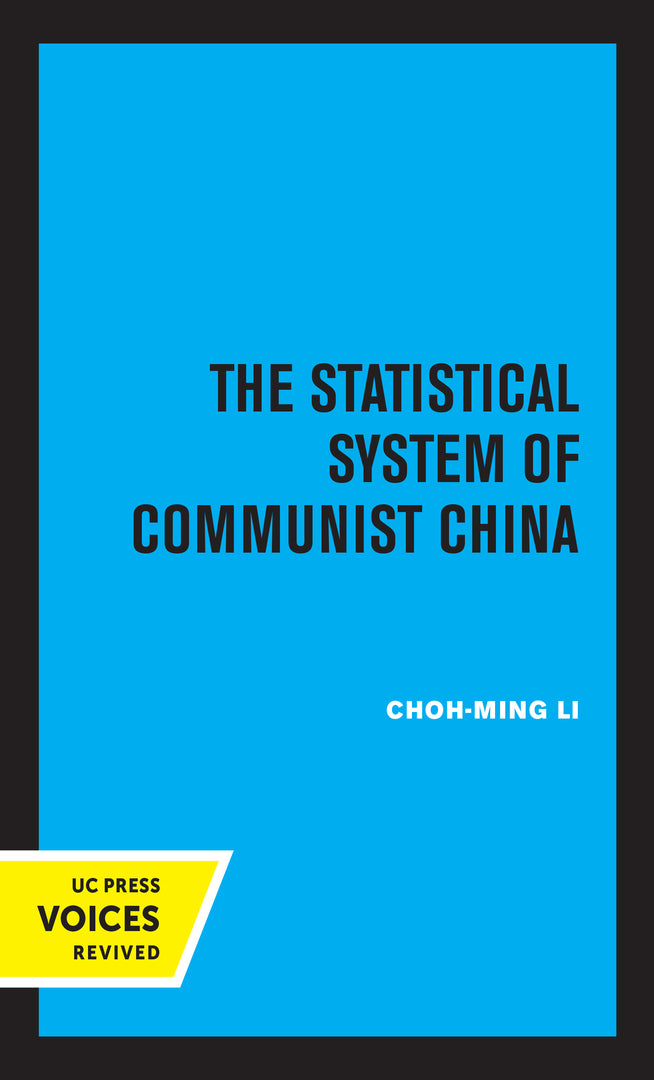 Cover image for The Statistical System of Communist China ISBN 9780520305908