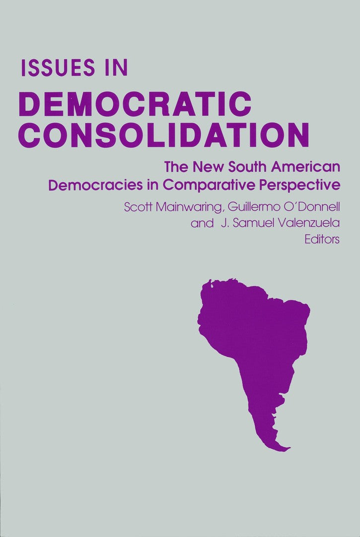 Cover image for Issues in Democratic Consolidation ISBN 9780268012113