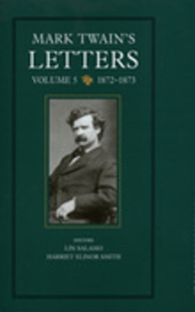 Cover image for Mark Twain's Letters, Volume 5 ISBN 9780520208223