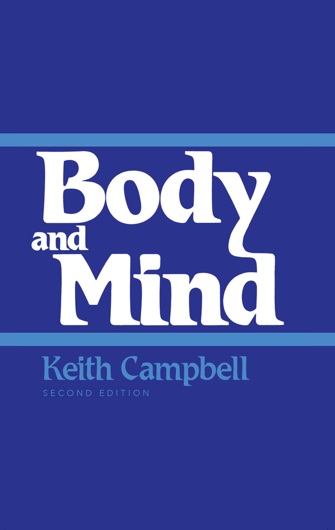 Cover image for Body and Mind ISBN 9780268006730